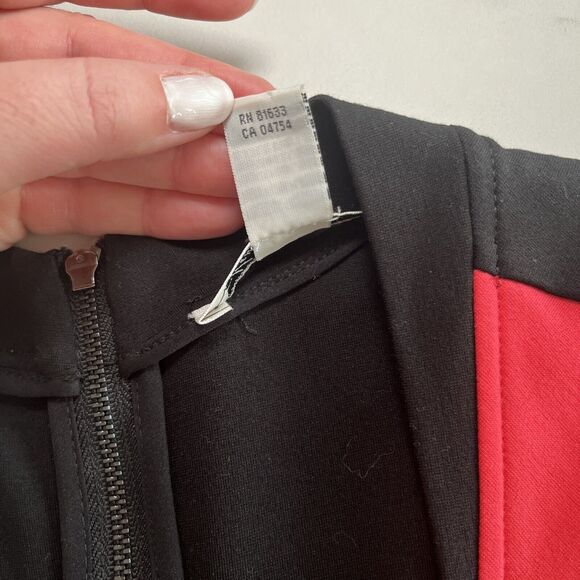 Kenneth Cole Womens Color Block Sleeveless Sheath Dress Coral & Black Size 8 EUC - Picture 3 of 10